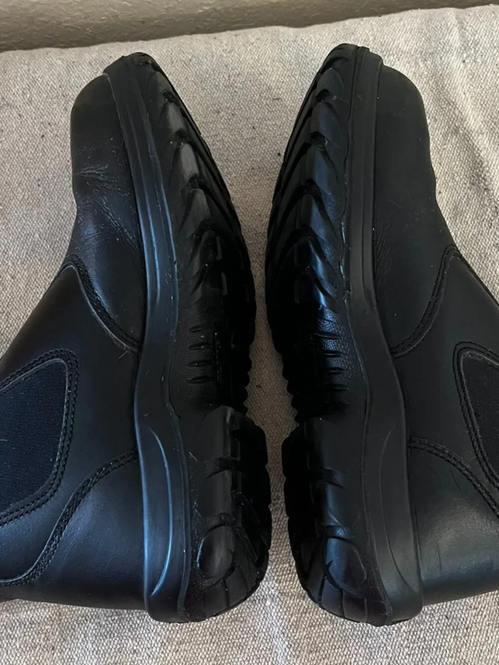 Oliver Men's Black Steel Toe Elastic Sided Work Boots Sz 8 1/2